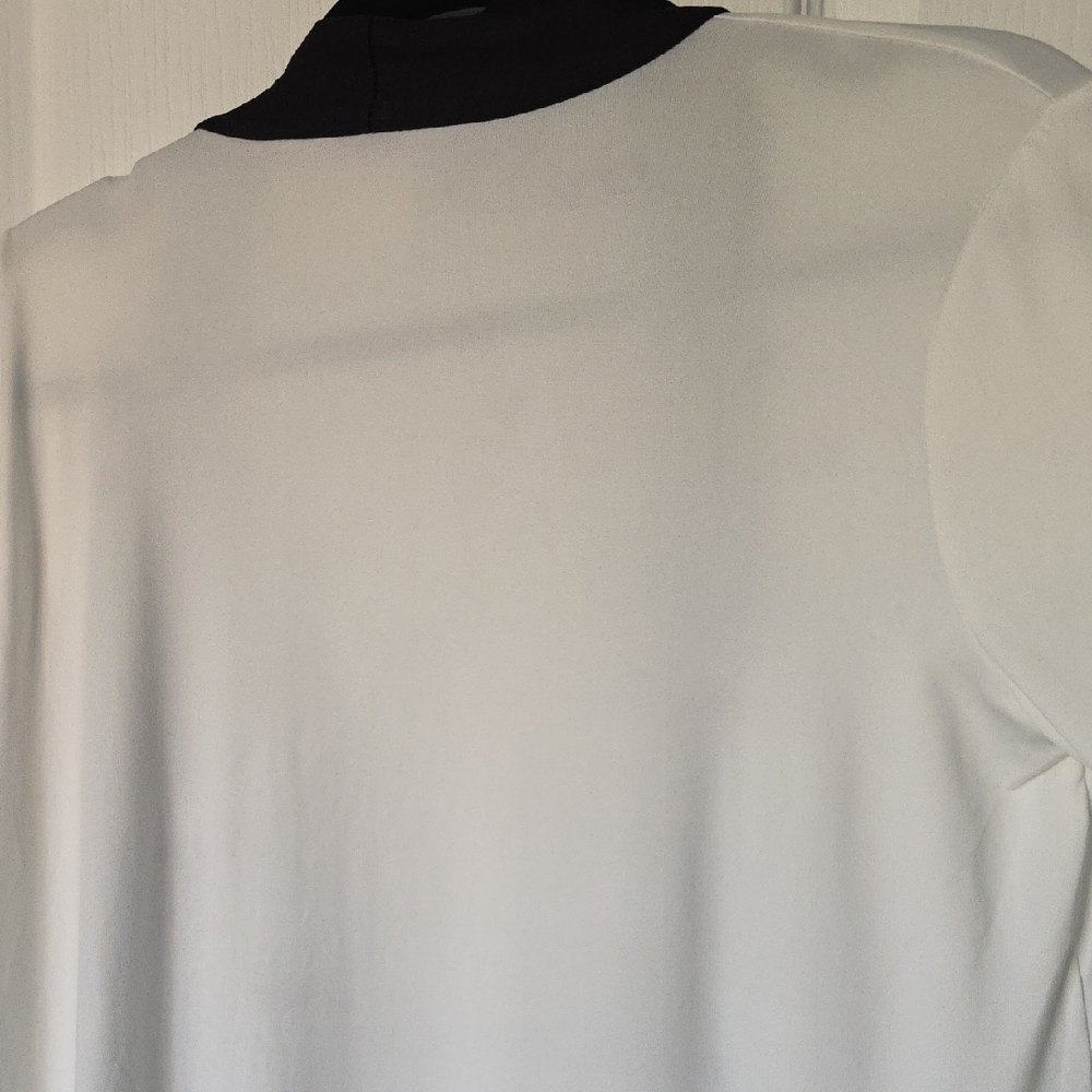 Lock & Key White Cardigan with Black Trim - Picture 6 of 6